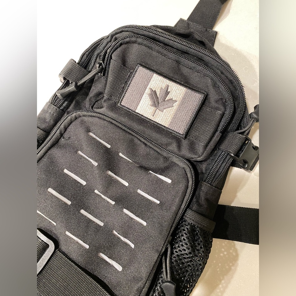 Black Tactical Sling Bag - Picture 3 of 12